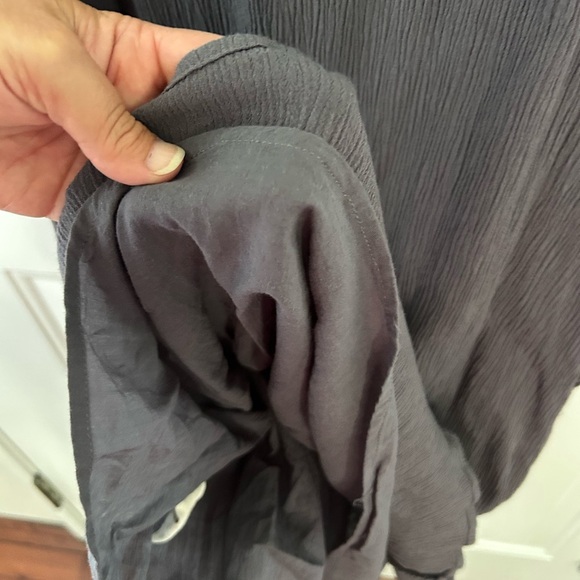 Soft Surroundings Charcoal Sleeveless Gauze Dress Size XS - Picture 7 of 10